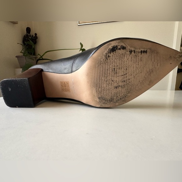 Kurt Geiger CARVELA Block Heel Shoes in Black with Brown Heel Size 37 - Picture 11 of 14